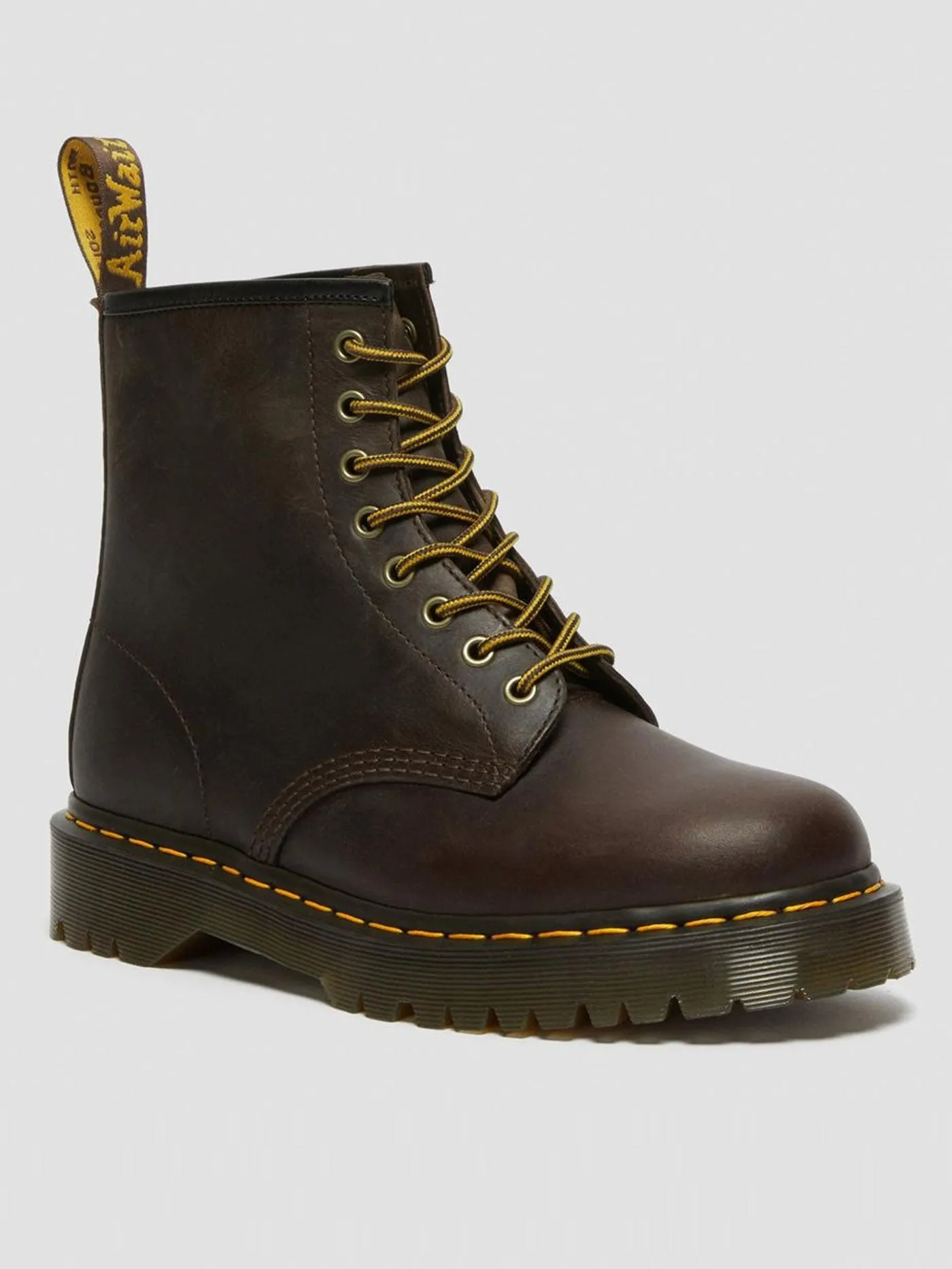 1460 Bex Dark Brown Crazy Horse Leather Boots