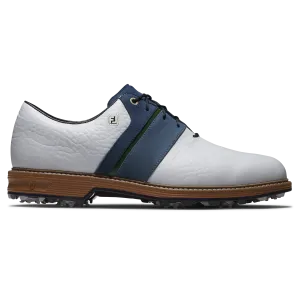 2025 FootJoy Men's Premiere Packard Golf Shoe - White/Navy/Tan