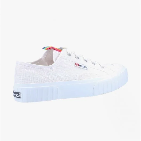 2630 STRIPE RAINBOW Ladies Trainers White/Rainbow