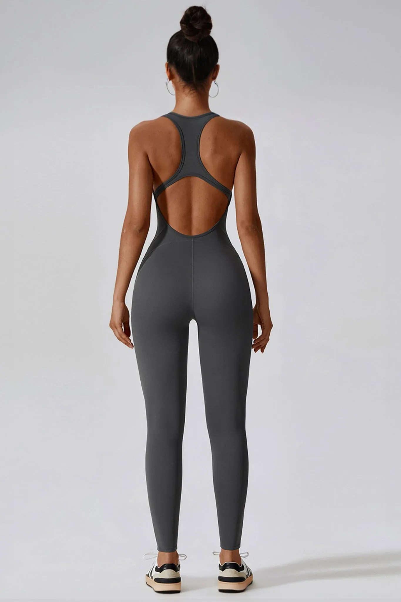 Aero Racerback Jumpsuit - Steel Grey
