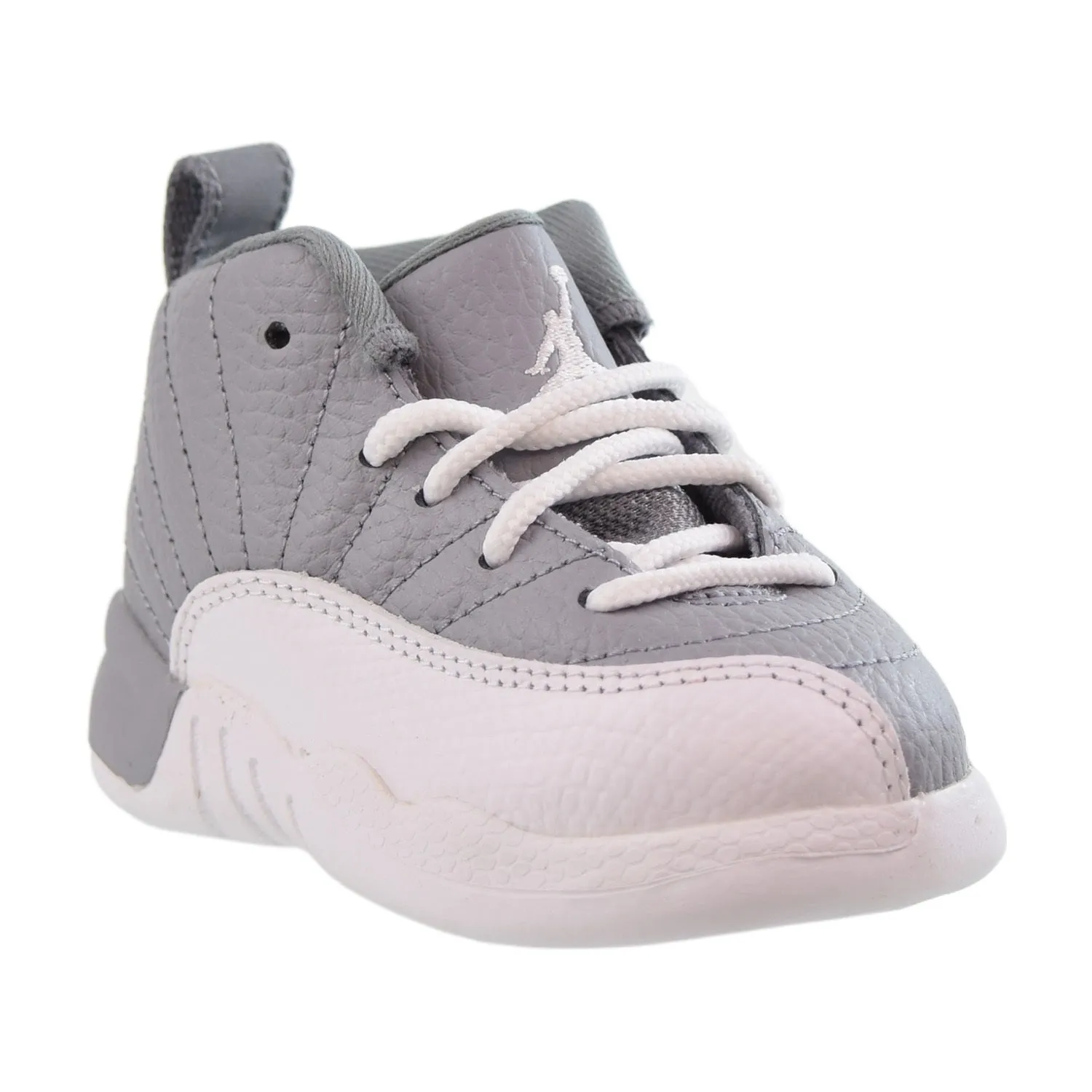 Air Jordan Retro 12 (TD) Toddlers Shoes Stealth-White-Cool Grey
