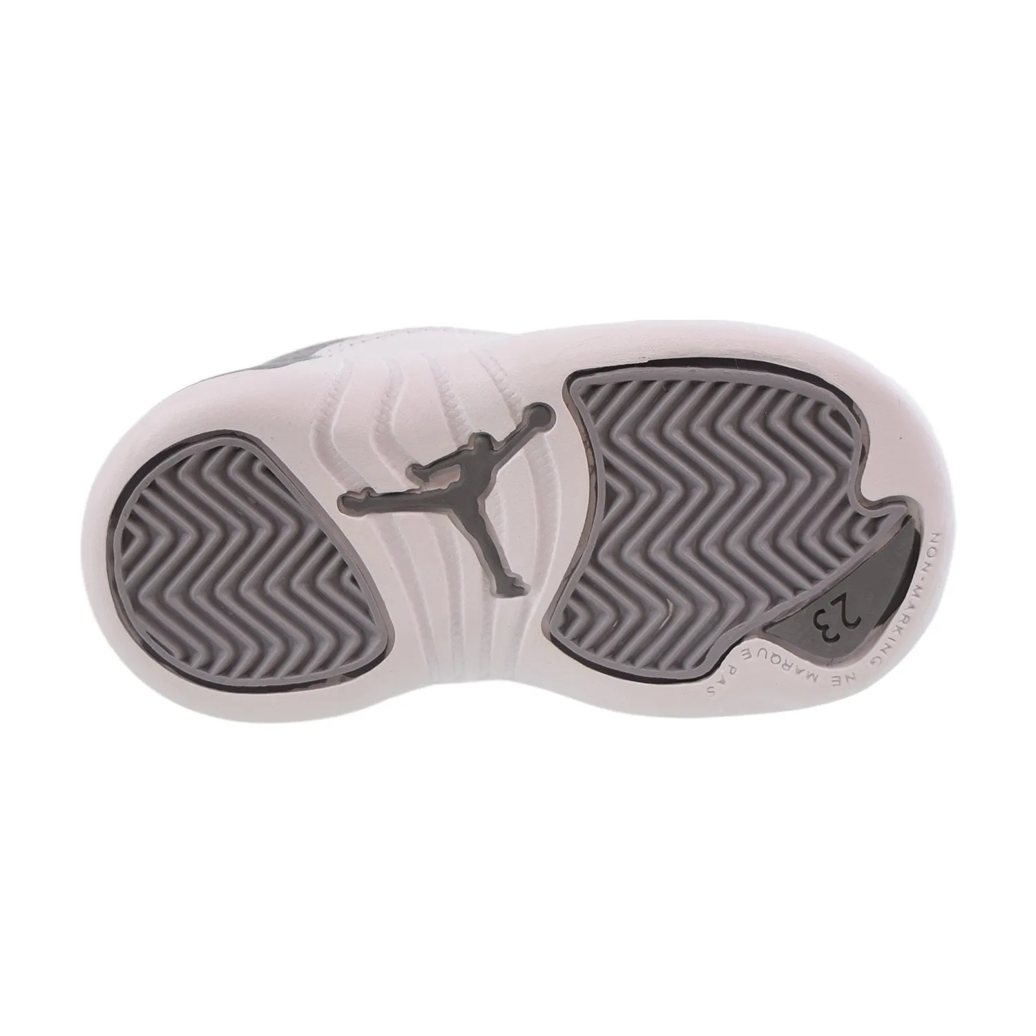 Air Jordan Retro 12 (TD) Toddlers Shoes Stealth-White-Cool Grey