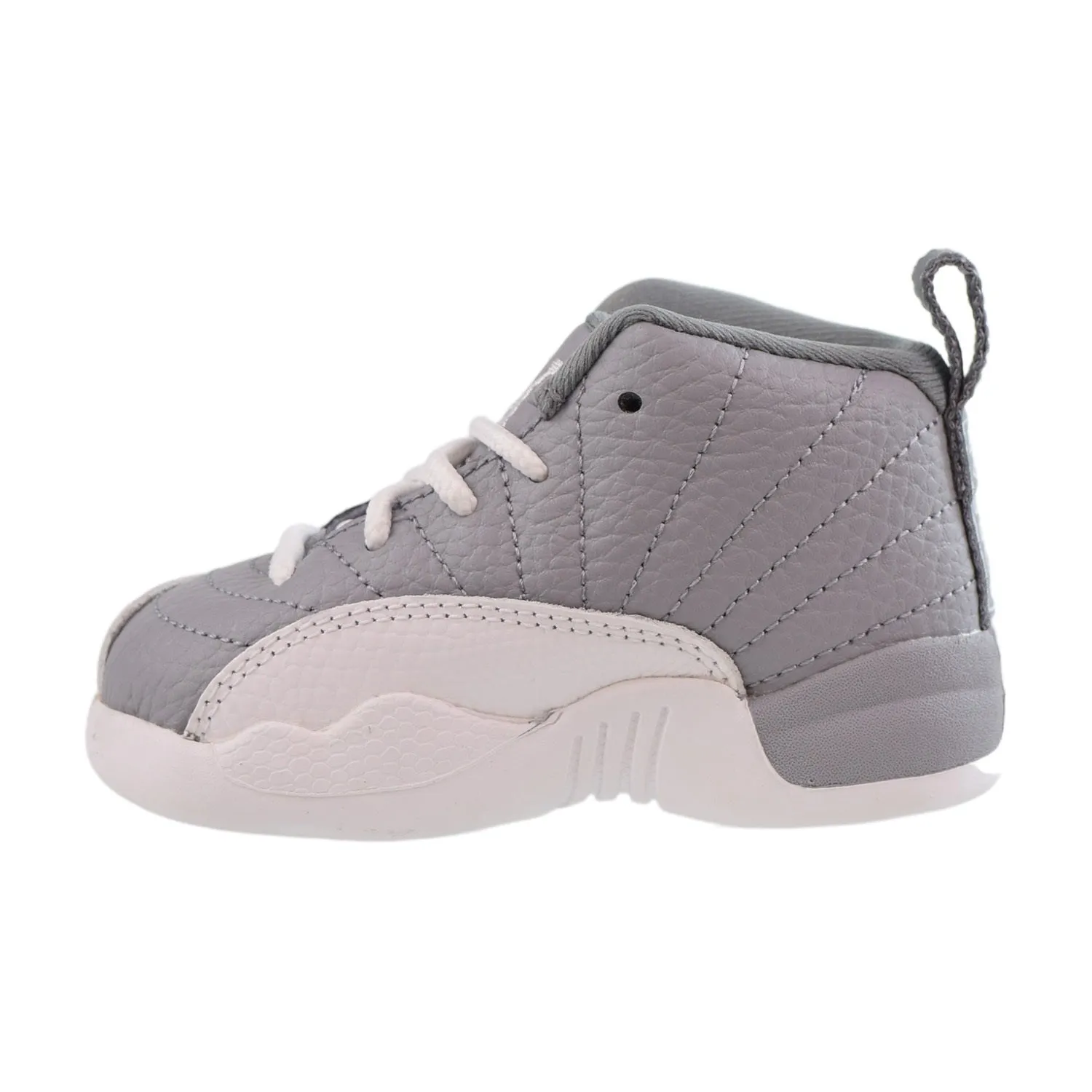 Air Jordan Retro 12 (TD) Toddlers Shoes Stealth-White-Cool Grey