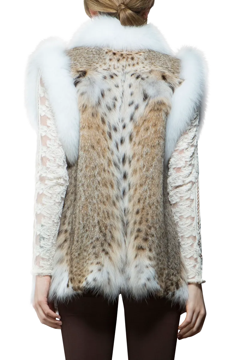 American Lynx and Fox Fur Vest