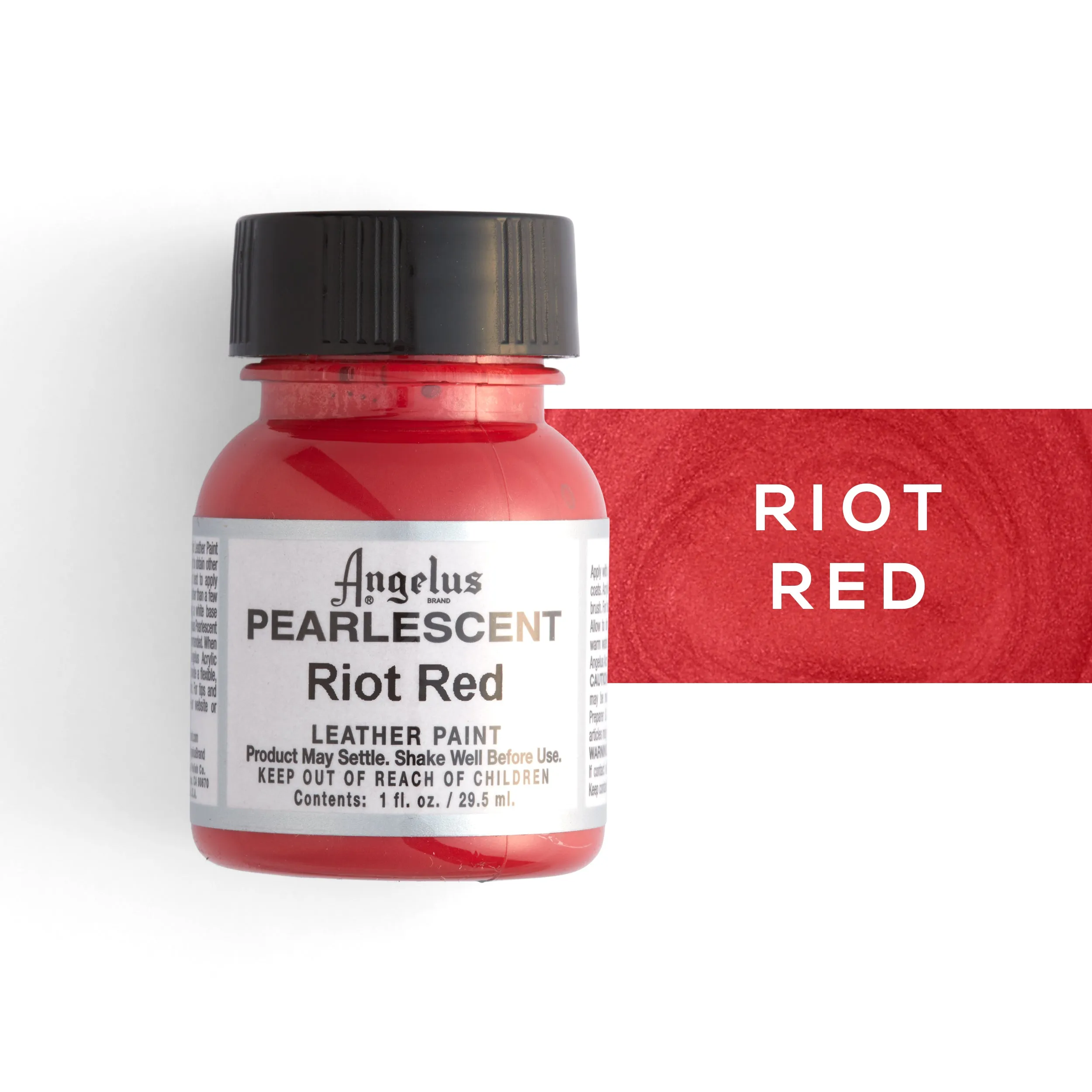 Angelus Riot Red Pearlescent Leather Paint 1 fl. oz. - FINAL SALE