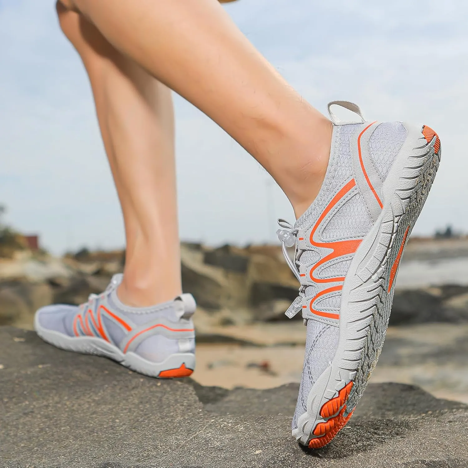 Barefoot Shoes for Women Wide Toe Box Non Slip Hiking Swim Outdoor Beach Breathable Mesh Comfortable Lightweight Zero Drop Sole Quick Dry Cross Trainer Minimalist
