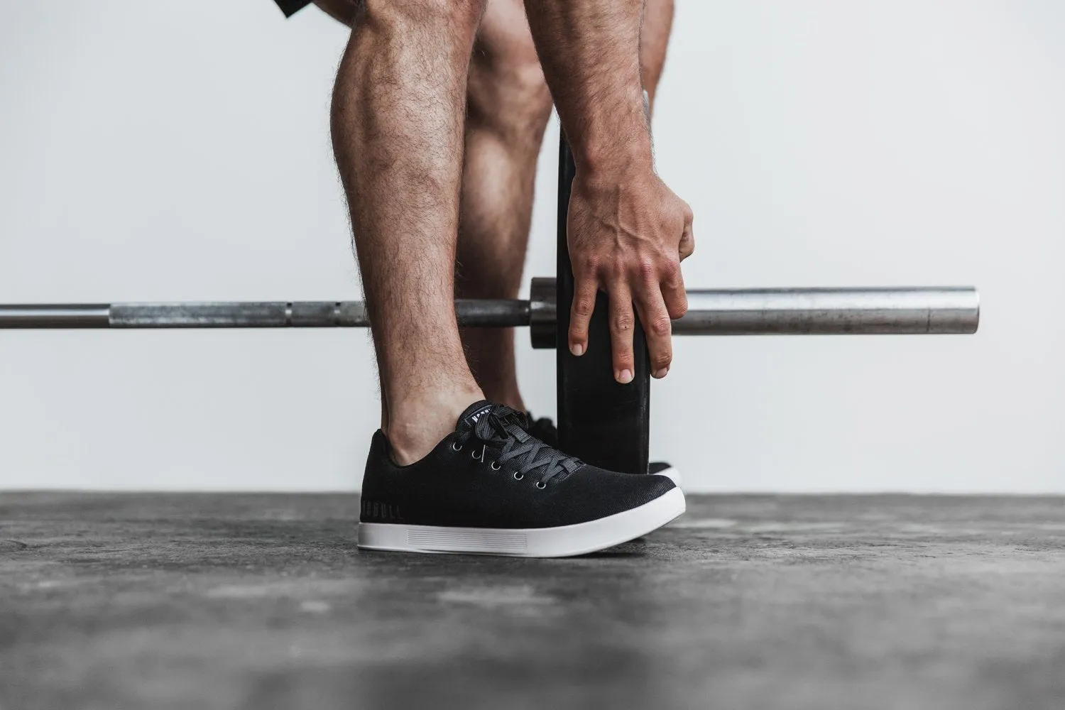 BLACK IVORY CANVAS TRAINER (MEN'S)