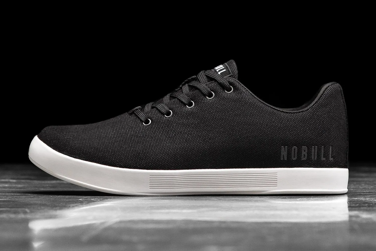 BLACK IVORY CANVAS TRAINER (WOMEN'S)