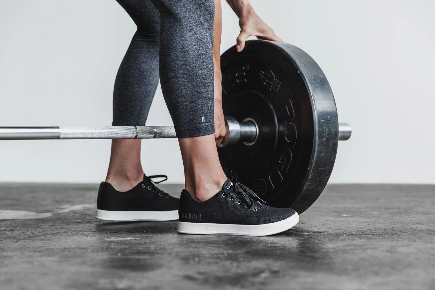 BLACK IVORY CANVAS TRAINER (WOMEN'S)