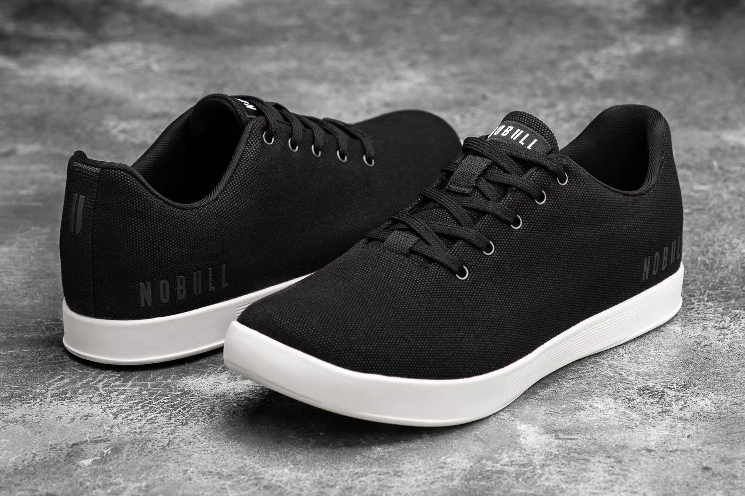 BLACK IVORY CANVAS TRAINER (WOMEN'S)