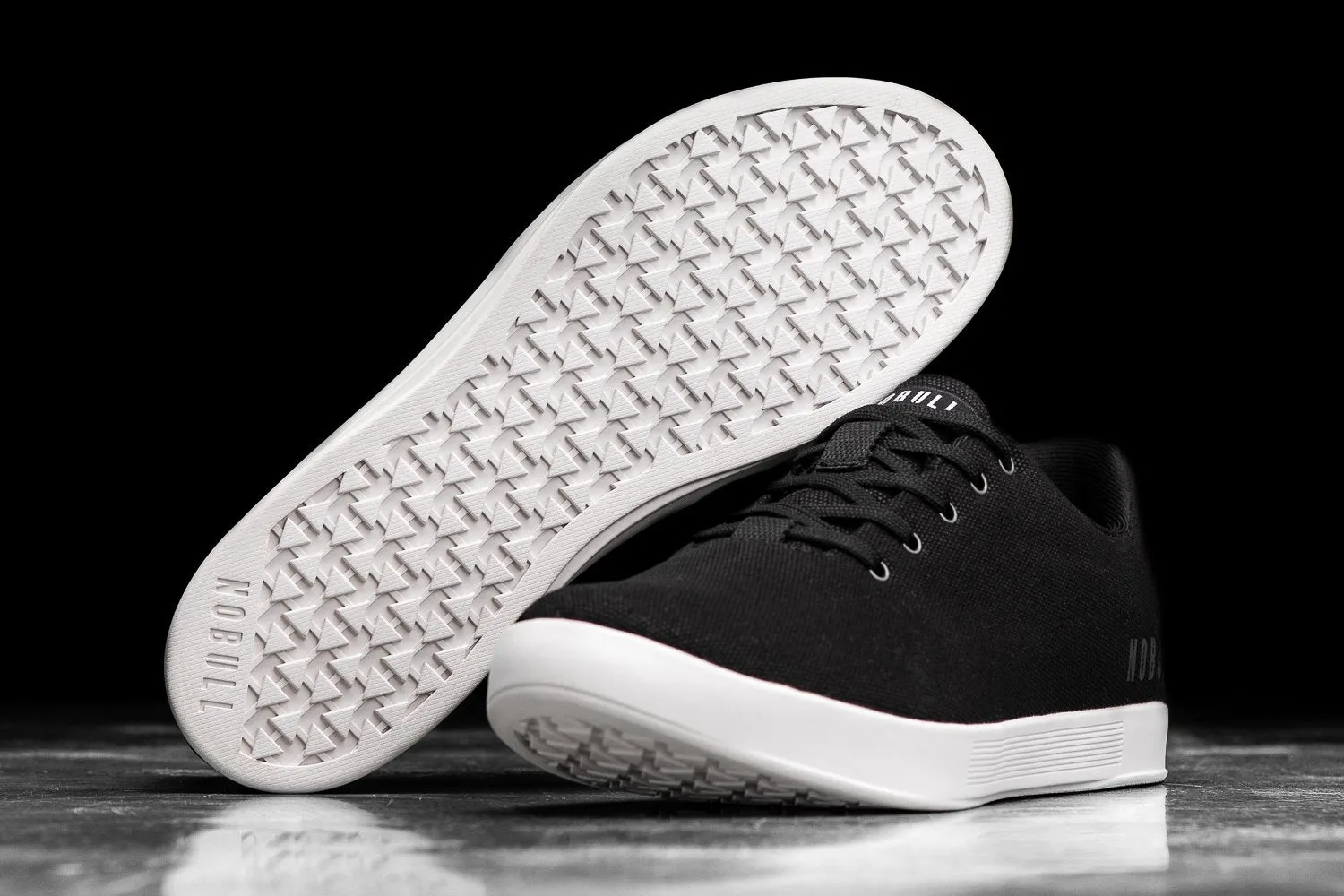 BLACK IVORY CANVAS TRAINER (WOMEN'S)