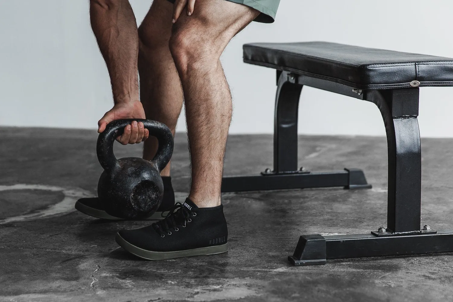 BLACK IVY CANVAS MID TRAINER (MEN'S)