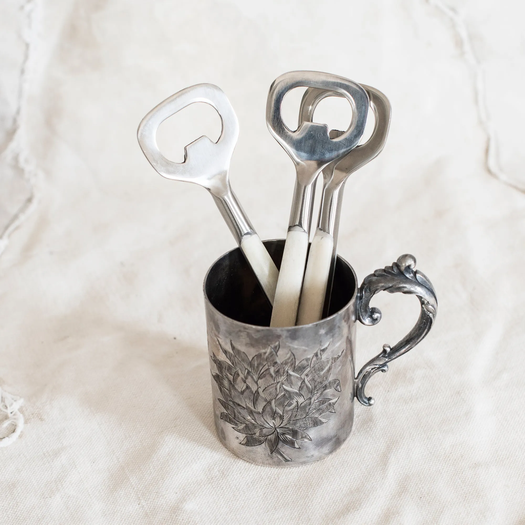 Bottle Openers - Metal, Bone and Wood