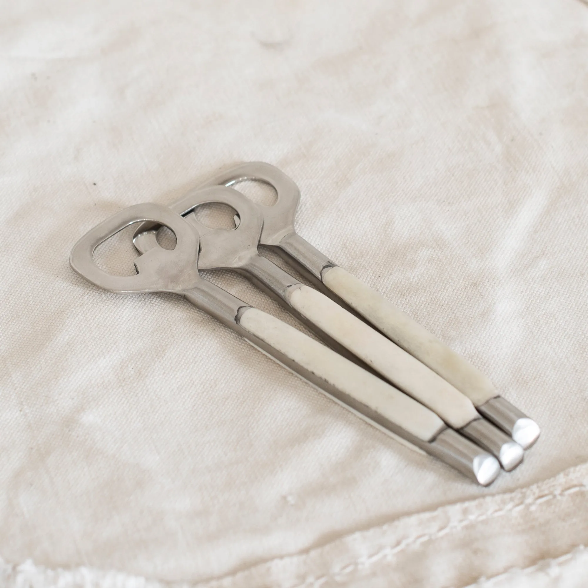 Bottle Openers - Metal, Bone and Wood