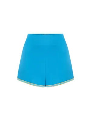 Bridgitte Embellished Short - Malibu Blue