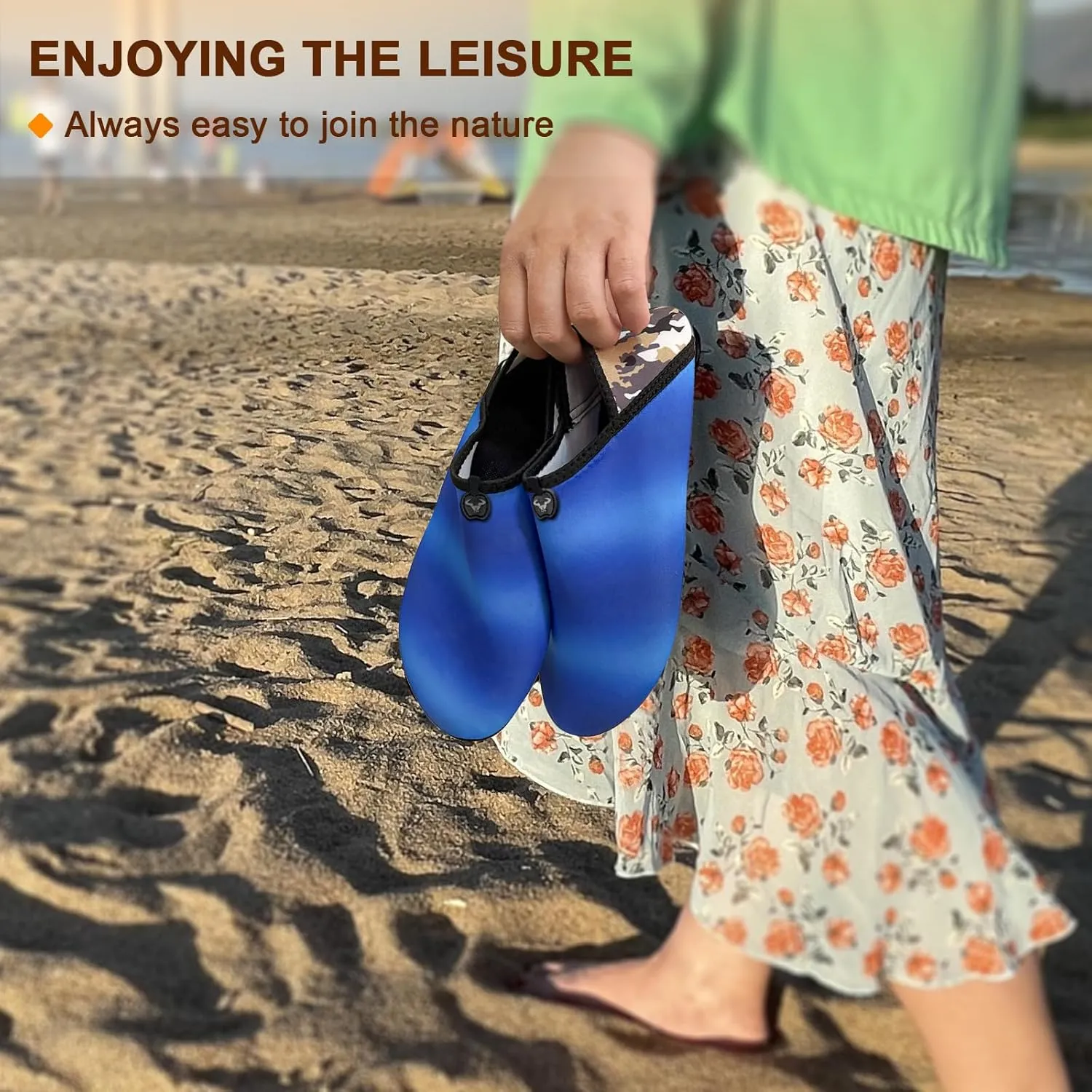 BULLIANT Women Water Shoes Men,Barefoot Sock Slippers Slip on Beach Shoes Yoga Exercise Shoes Quick Dry
