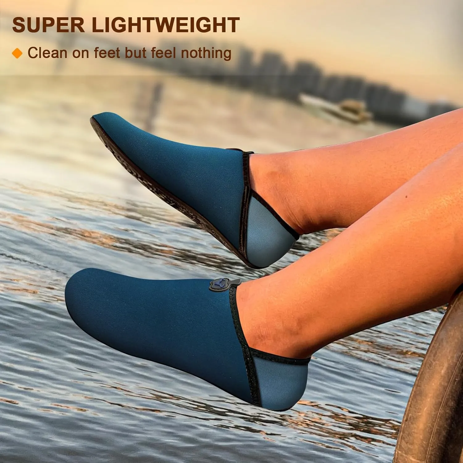 BULLIANT Women Water Shoes Men,Barefoot Sock Slippers Slip on Beach Shoes Yoga Exercise Shoes Quick Dry