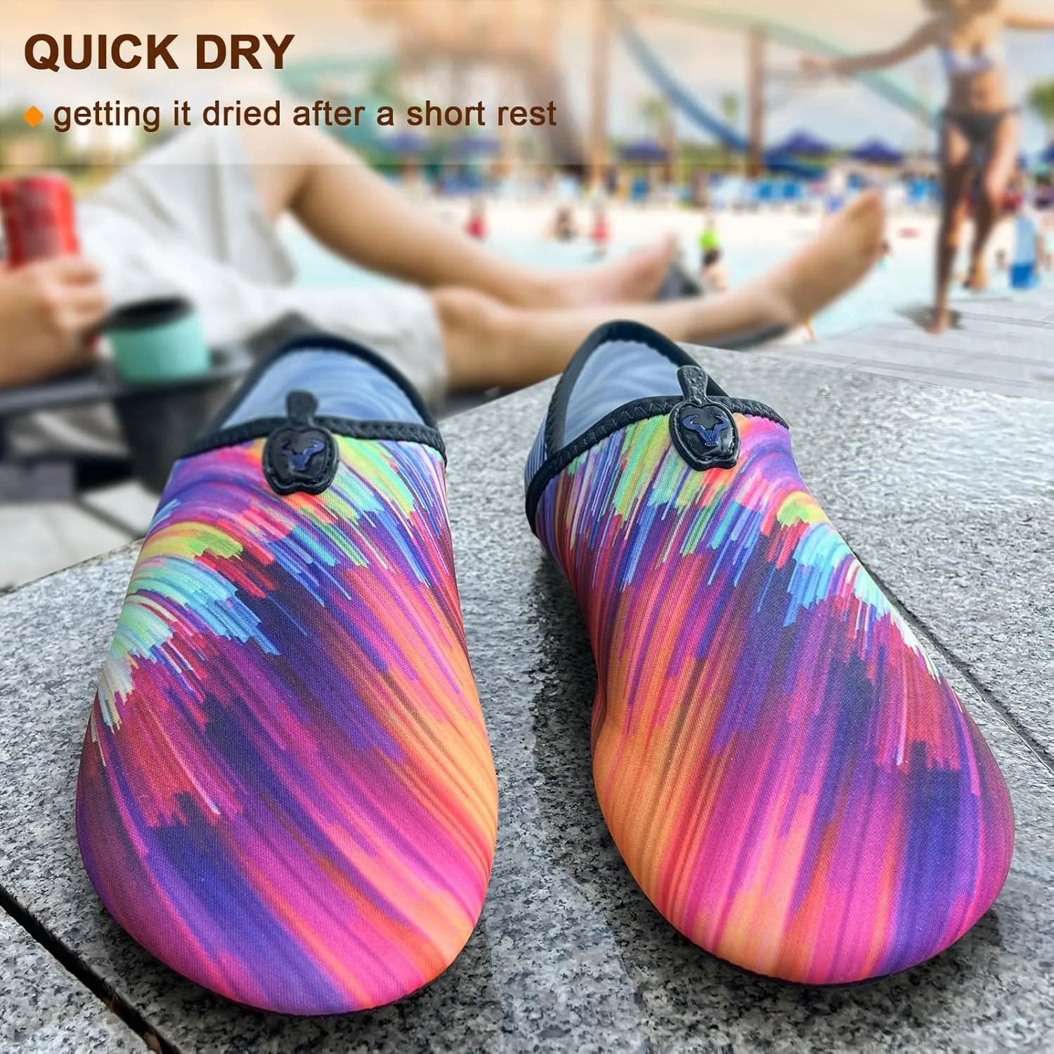 BULLIANT Women Water Shoes Men,Barefoot Sock Slippers Slip on Beach Shoes Yoga Exercise Shoes Quick Dry