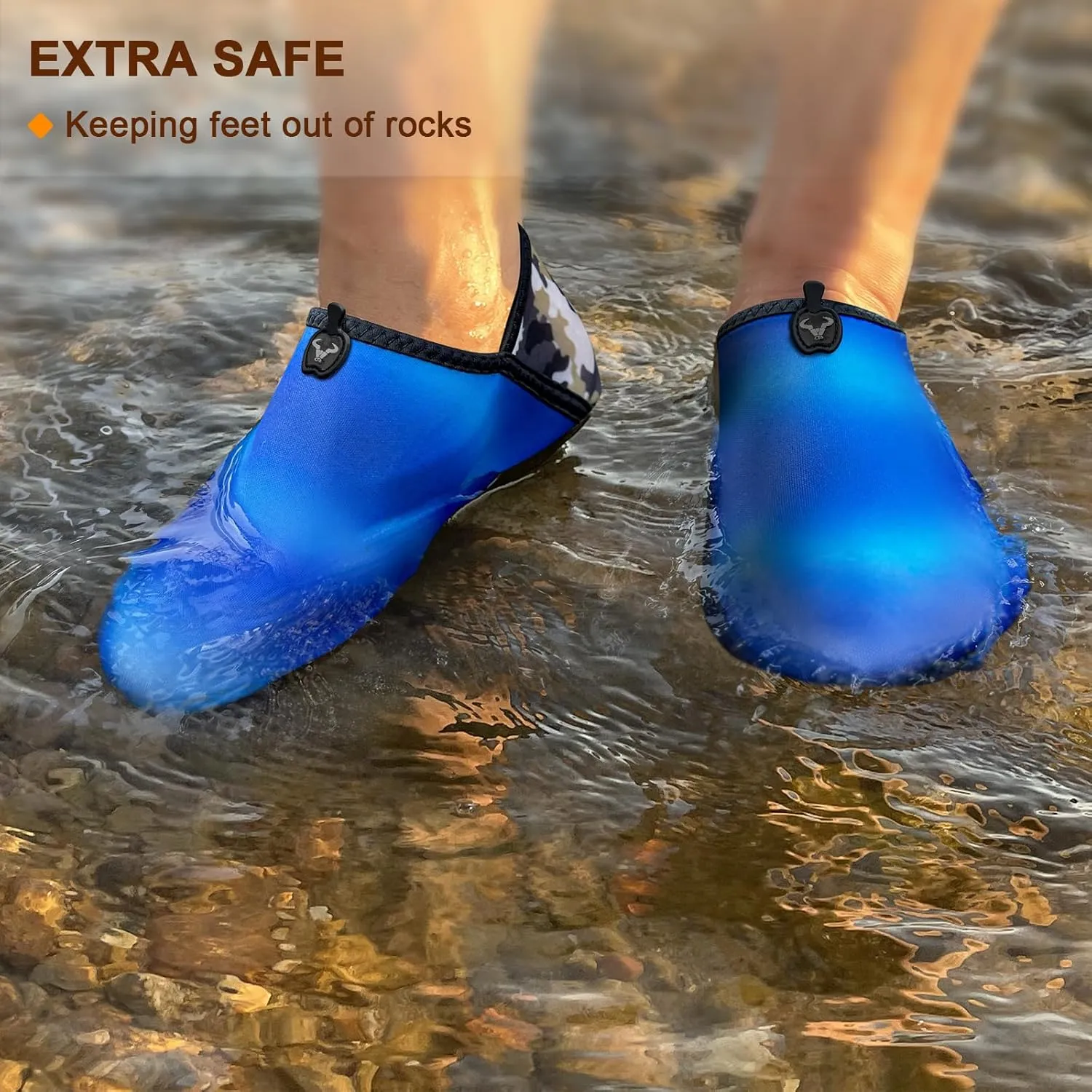 BULLIANT Women Water Shoes Men,Barefoot Sock Slippers Slip on Beach Shoes Yoga Exercise Shoes Quick Dry