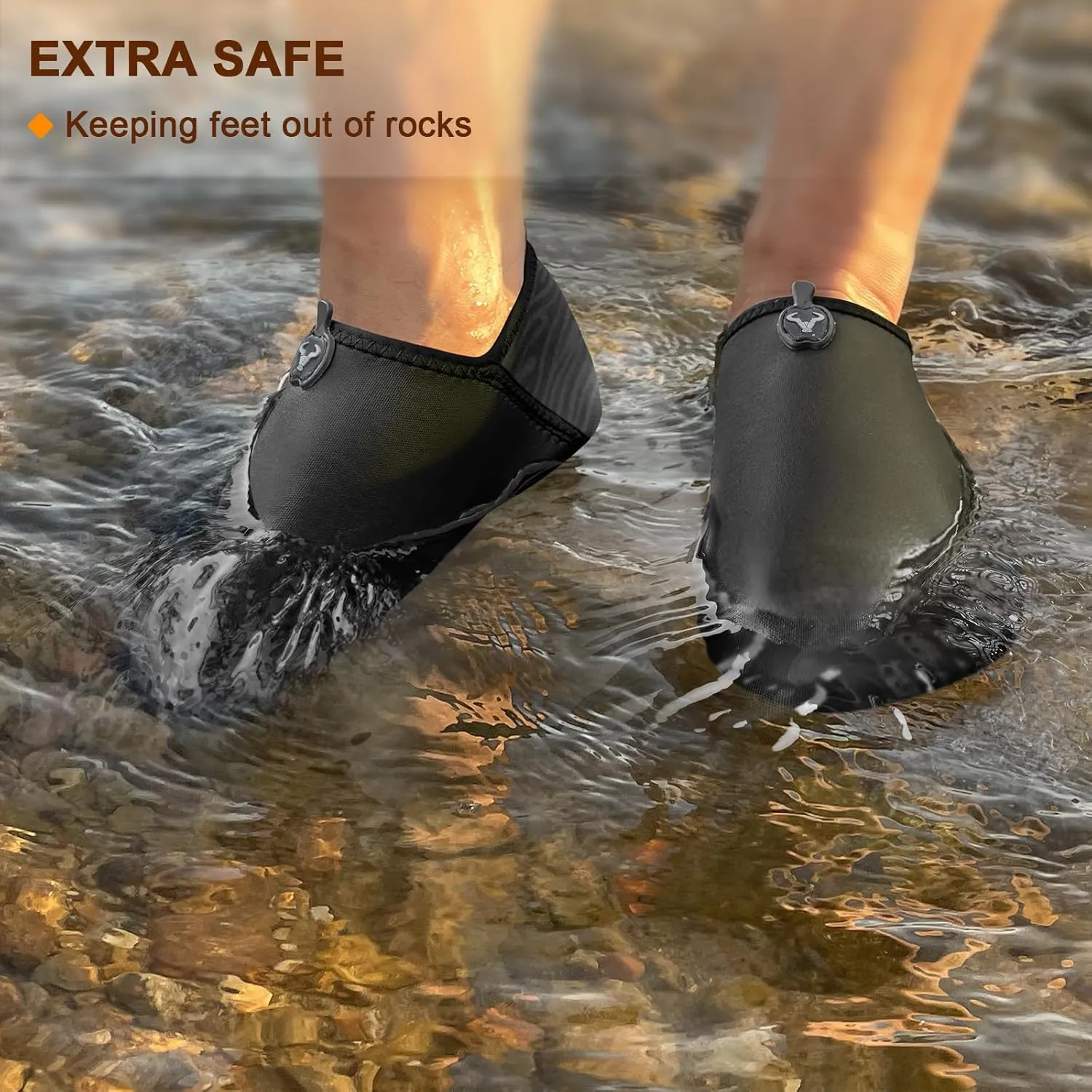 BULLIANT Women Water Shoes Men,Barefoot Sock Slippers Slip on Beach Shoes Yoga Exercise Shoes Quick Dry