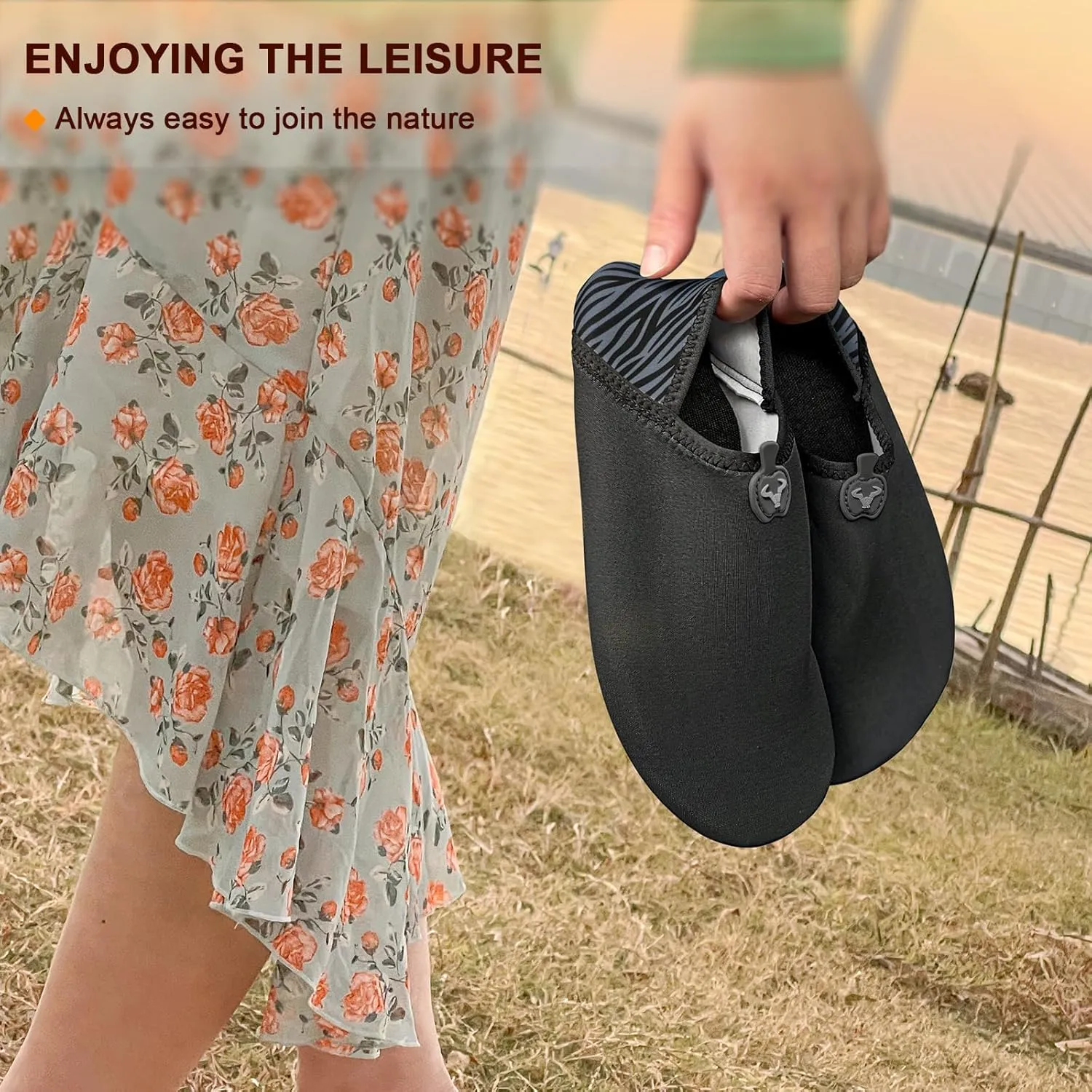 BULLIANT Women Water Shoes Men,Barefoot Sock Slippers Slip on Beach Shoes Yoga Exercise Shoes Quick Dry