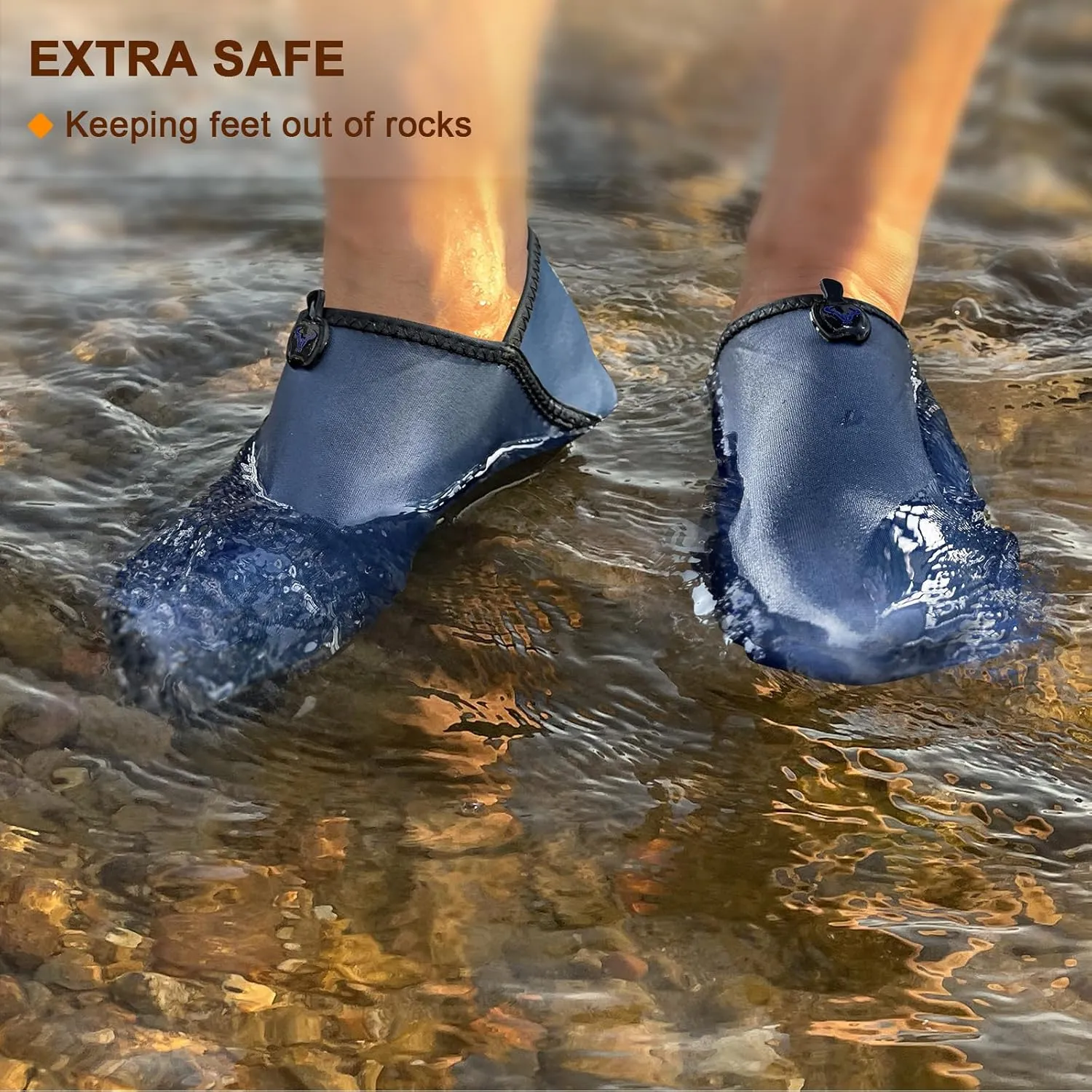 BULLIANT Women Water Shoes Men,Barefoot Sock Slippers Slip on Beach Shoes Yoga Exercise Shoes Quick Dry