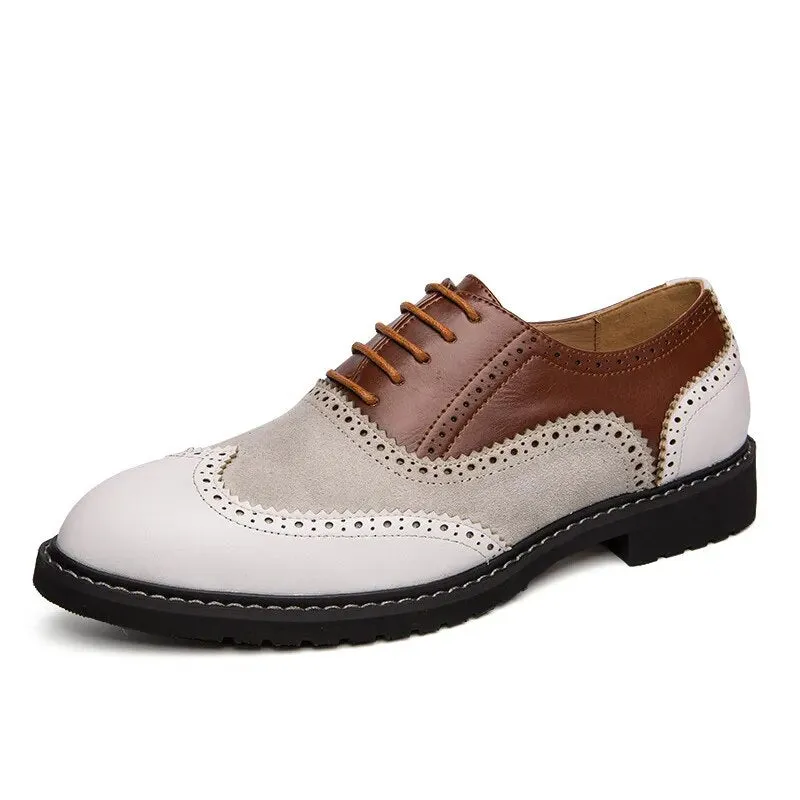 Business Leather Loafers Brogue Shoes