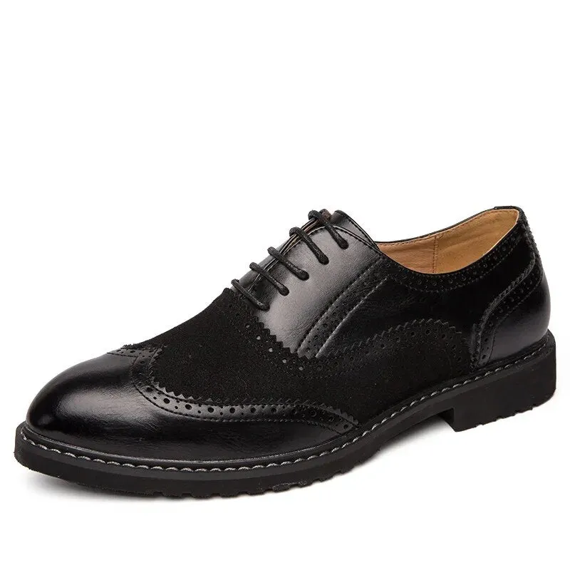 Business Leather Loafers Brogue Shoes