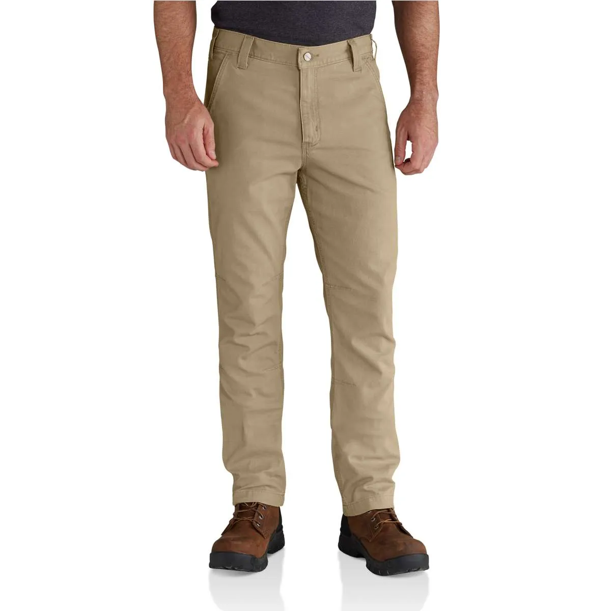 Carhartt Men's Dark Khaki Rugged Flex Rigby Straight Fit Pant