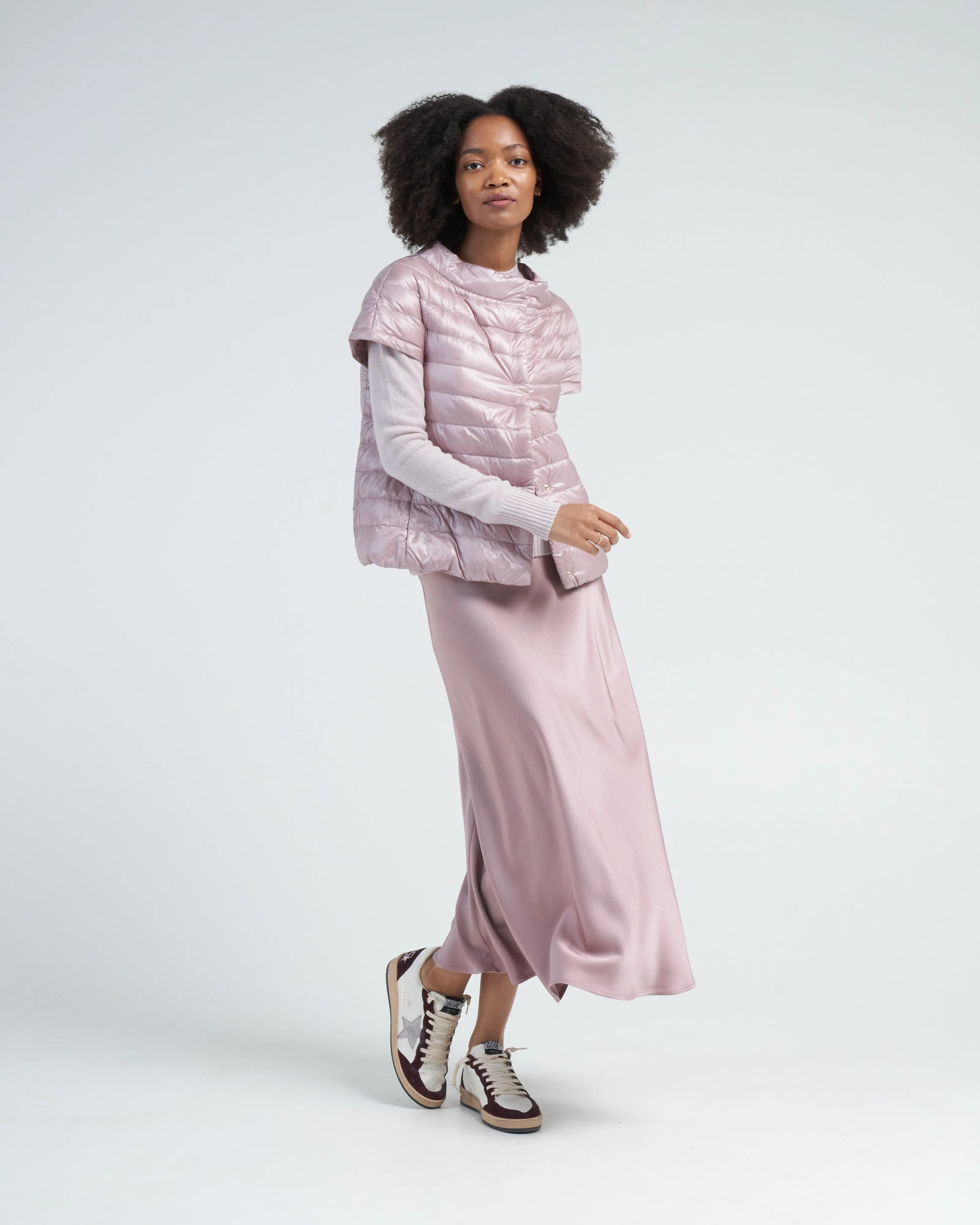 cashmere crew neck sweater - lilac