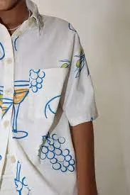 Cocktail Hour Oversized Cotton Blouse