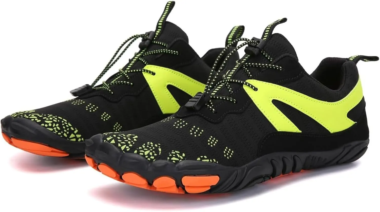Comfortable Amphibious Water Shoes for Men Women Quick Drying Wading Shoes Non Slip Summer Hiking Sneakers with Breathable Mesh Knit Cushion Indoor Workout Sneakers with Adjustable Lace Women Men