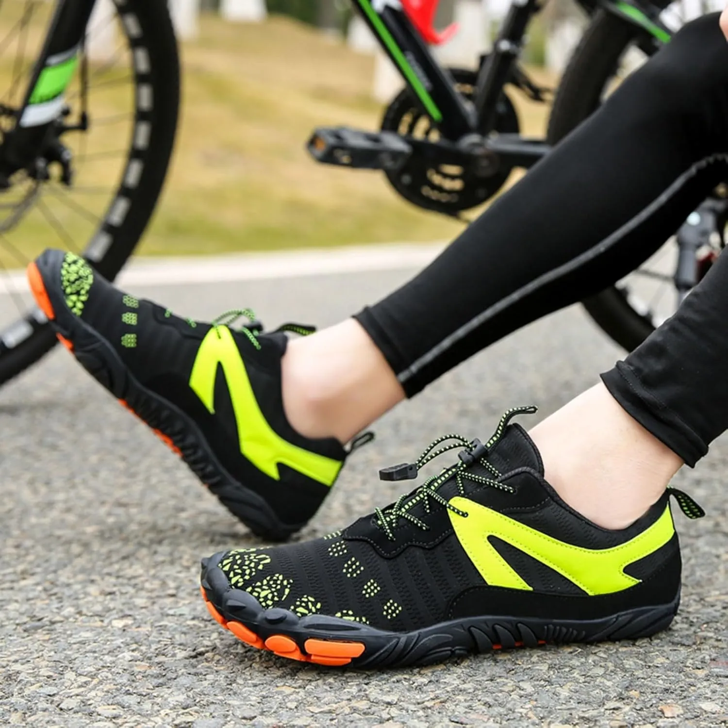 Comfortable Amphibious Water Shoes for Men Women Quick Drying Wading Shoes Non Slip Summer Hiking Sneakers with Breathable Mesh Knit Cushion Indoor Workout Sneakers with Adjustable Lace Women Men