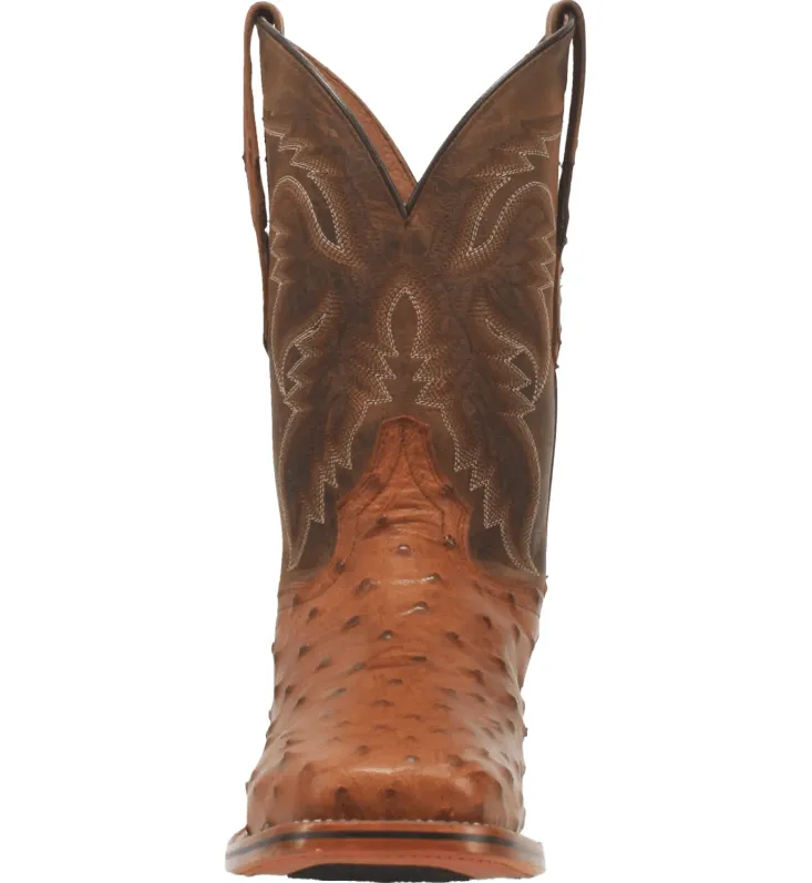 Dan Post Men's Alamosa Bay Apache Full Quill Ostrich Exotic Boots DP4874