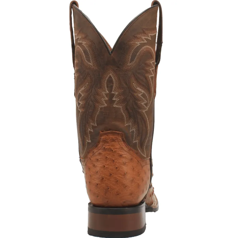 Dan Post Men's Alamosa Bay Apache Full Quill Ostrich Exotic Boots DP4874