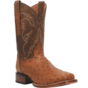 Dan Post Men's Alamosa Bay Apache Full Quill Ostrich Exotic Boots DP4874