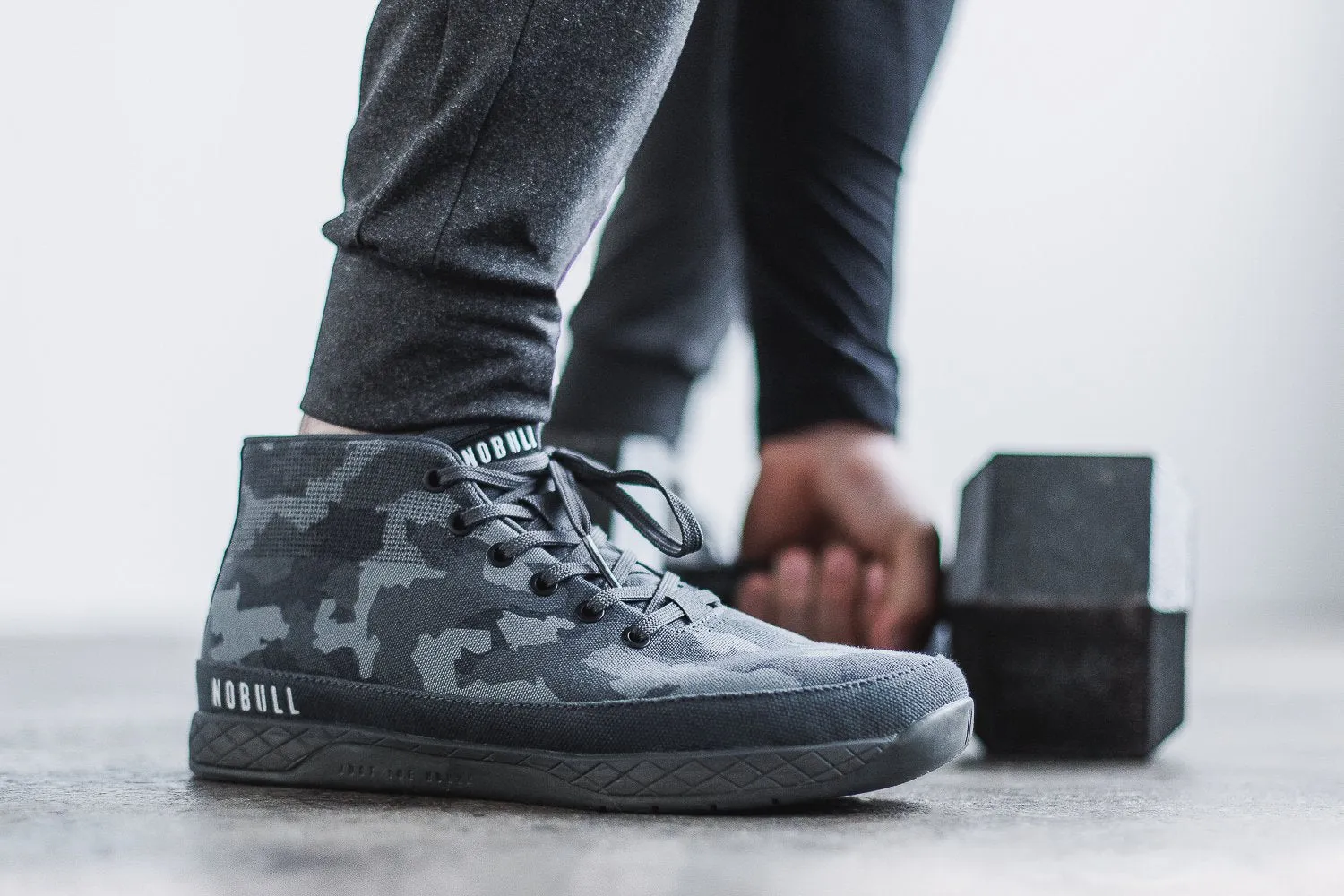 DARK CAMO CANVAS MID TRAINER (MEN'S)