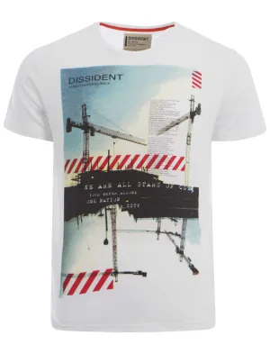 Dissident Disscrane white t-shirt