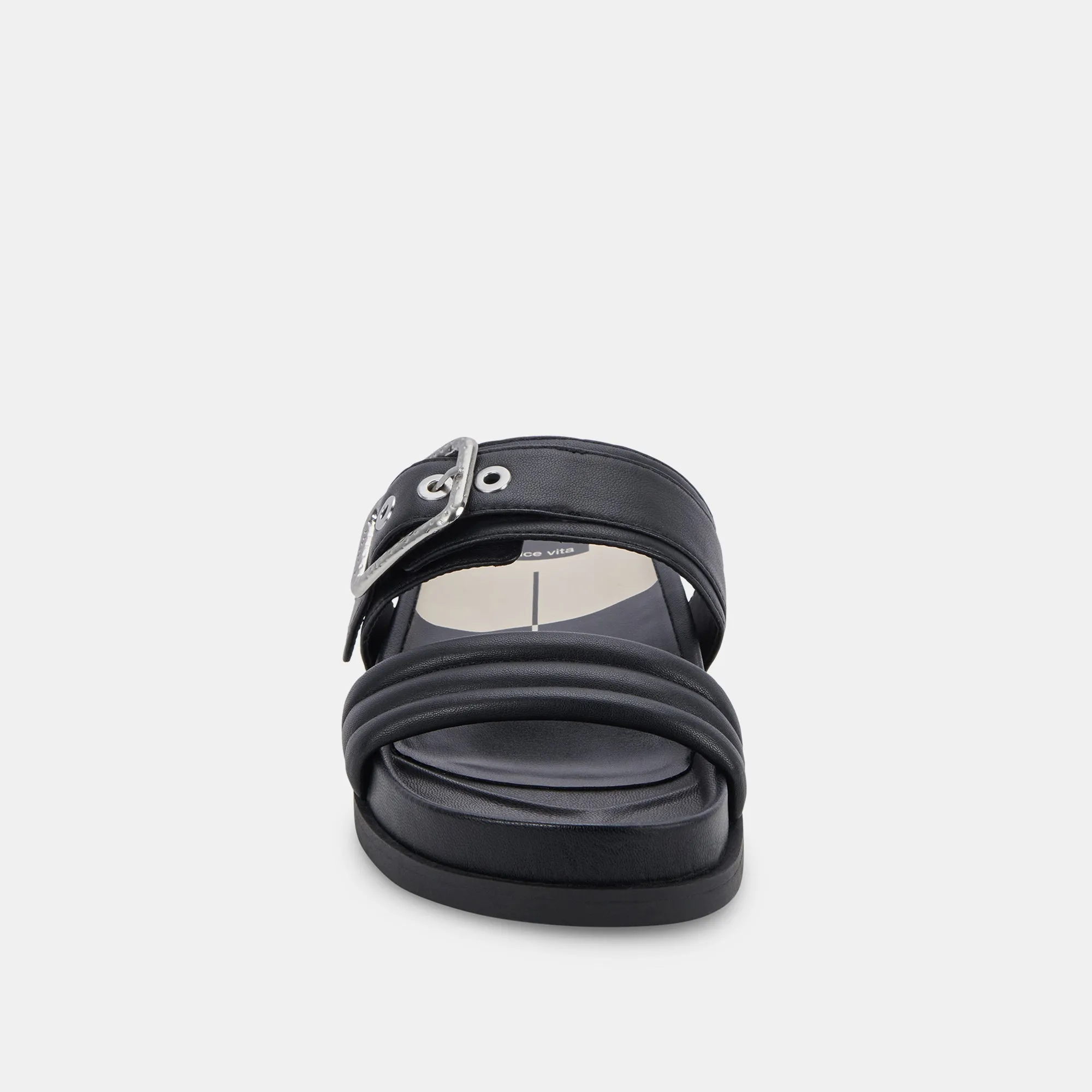 Dolce Vita Shaila Sandals in Black Leather