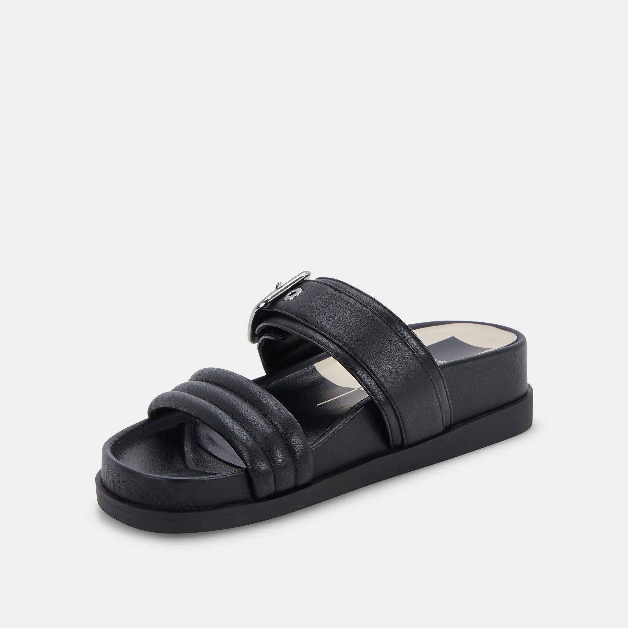 Dolce Vita Shaila Sandals in Black Leather