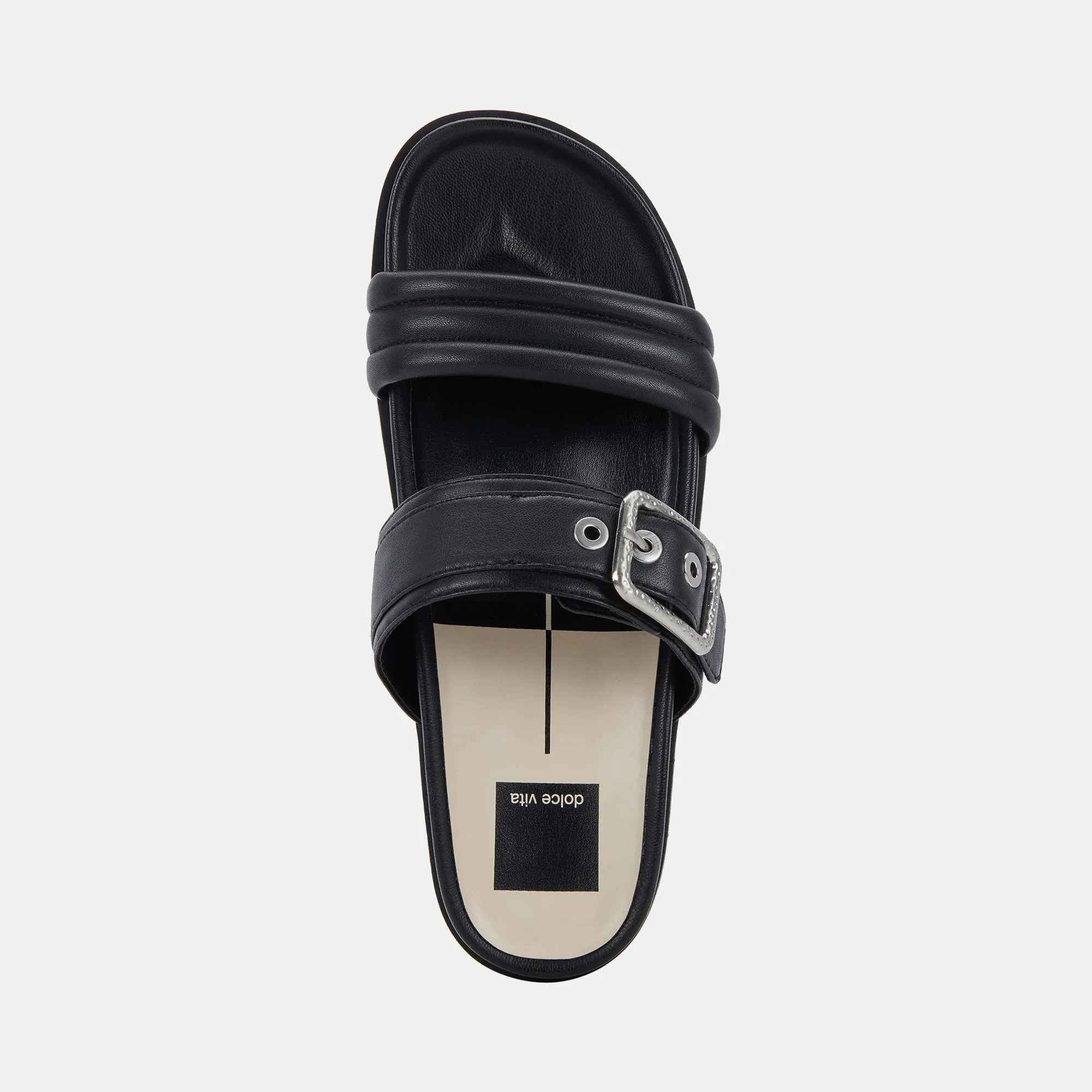 Dolce Vita Shaila Sandals in Black Leather