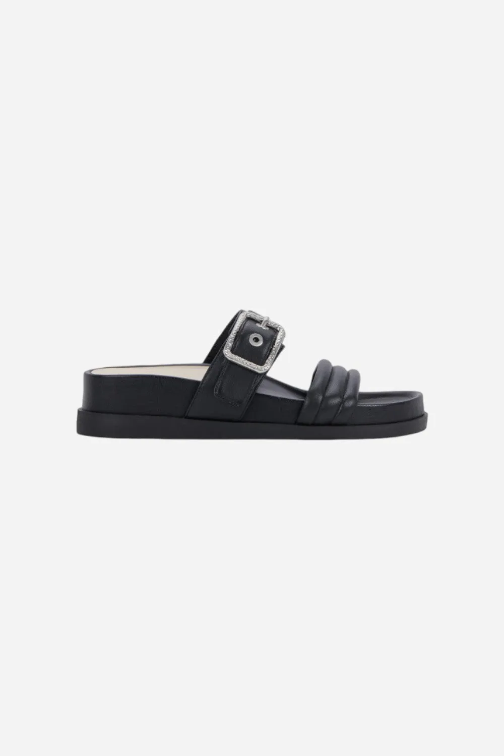 Dolce Vita Shaila Sandals in Black Leather