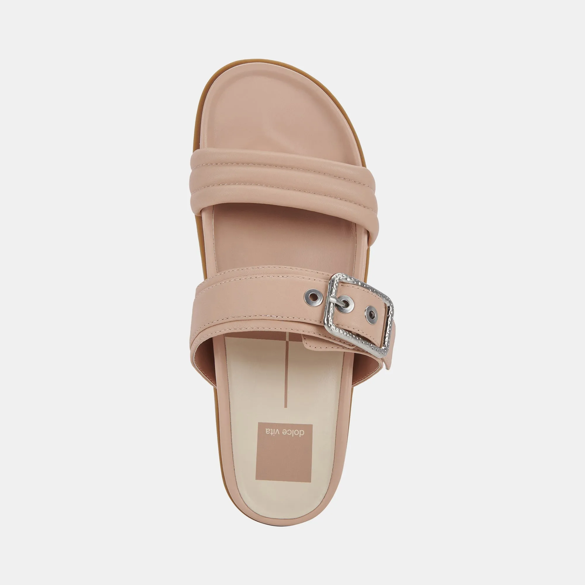 Dolce Vita Shaila Sandals in Cream Leather