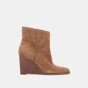 Dolce Vita Susann Booties in Chestnut Suede