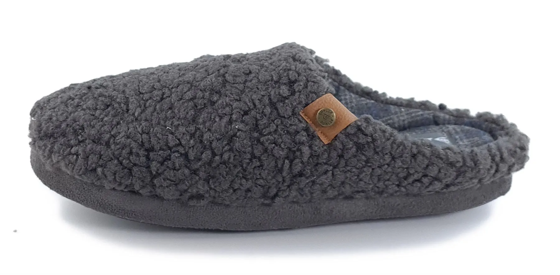 Dunlop Ross Mens Mule Memory Foam Warm Slipppers