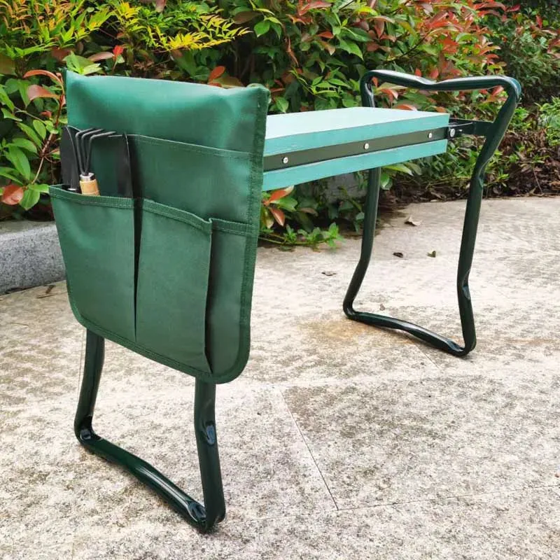 Foldable Garden Kneeler Seat Soft Eva Pad Steel Frame