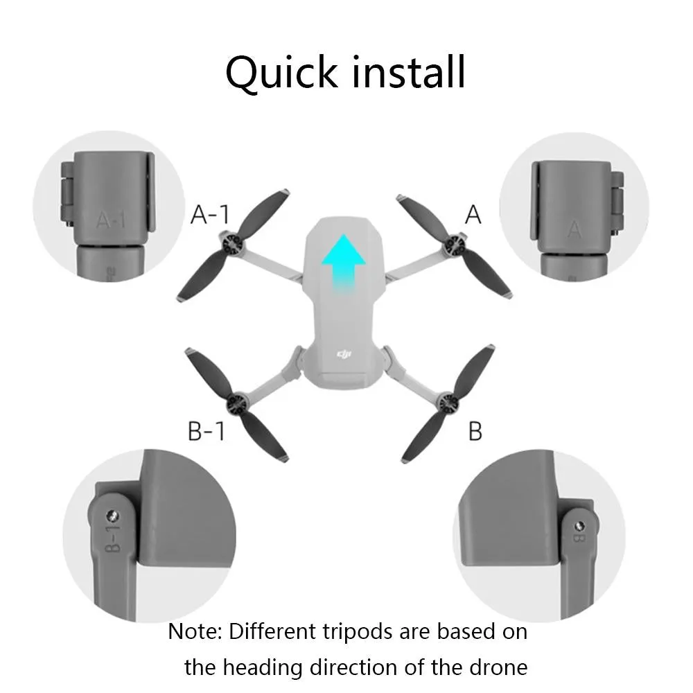 Foldable Heightened Landing Gear Holder for Dji Mini 2