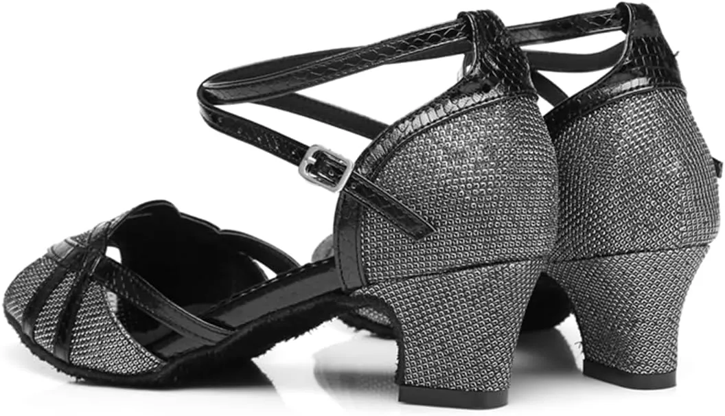 Glitter Ballroom Dance Shoes for Women Salsa Latin Tango Wedding Party