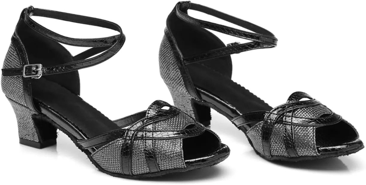 Glitter Ballroom Dance Shoes for Women Salsa Latin Tango Wedding Party