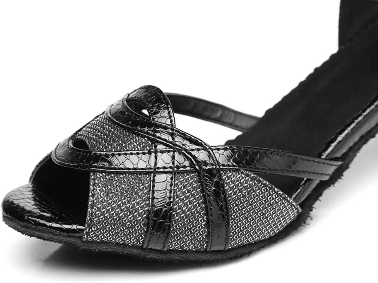 Glitter Ballroom Dance Shoes for Women Salsa Latin Tango Wedding Party